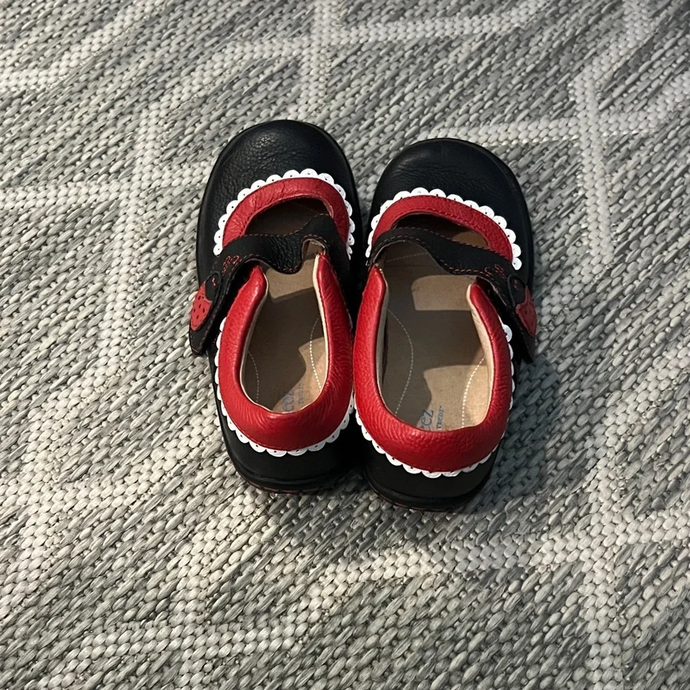 Robeez Black and Red Kids Dress Shoes